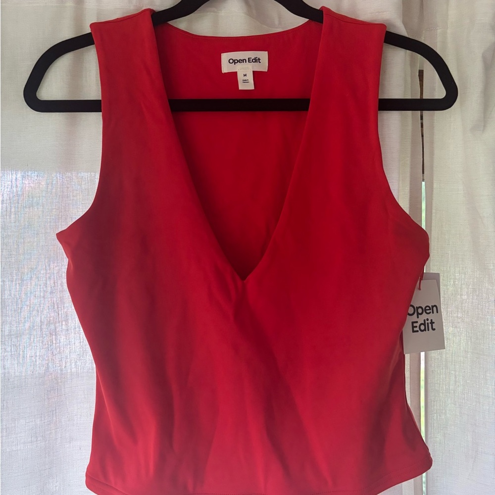 Open Edit V-Neck Tank